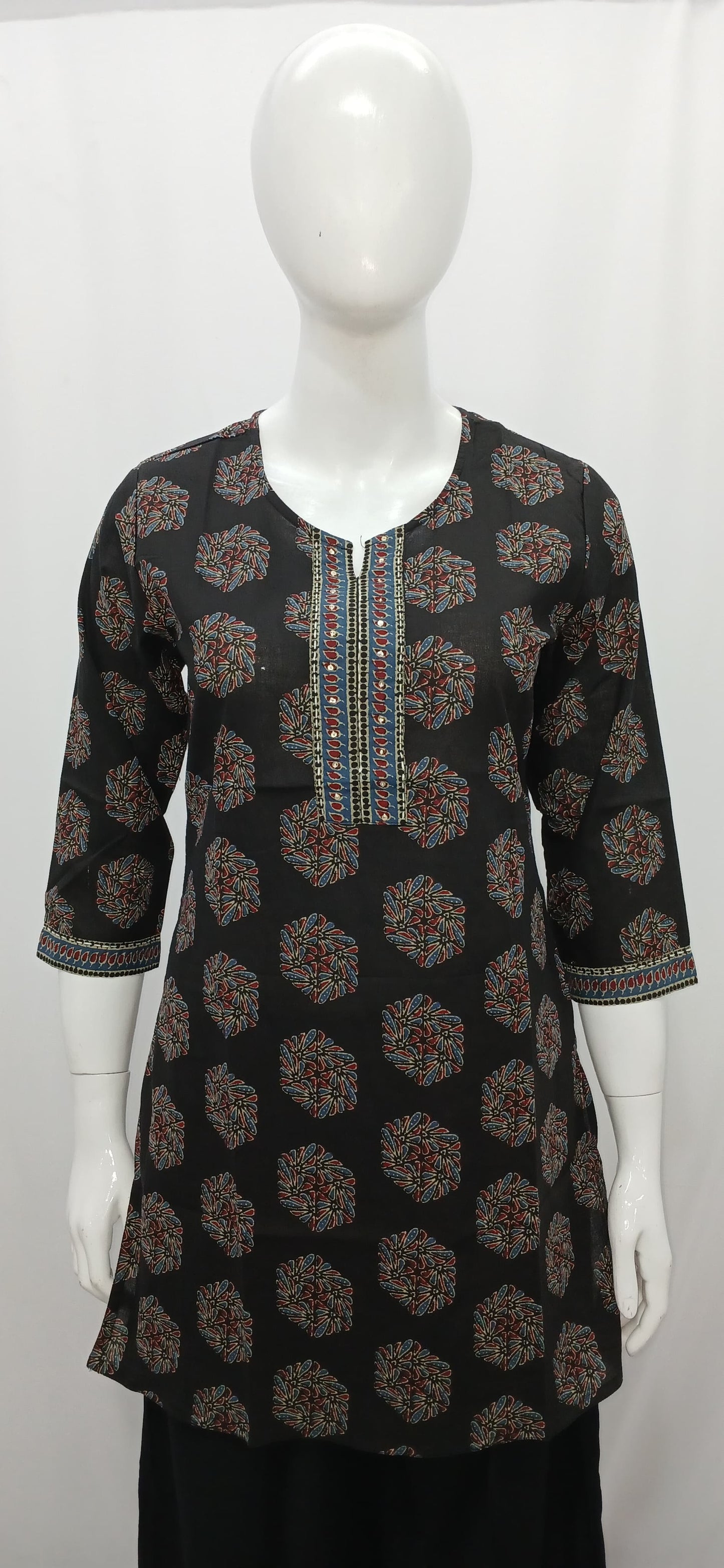 Printed Cotton Short Kurti Tunic Top