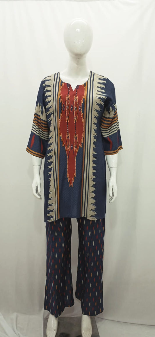 Geometric & Ikat Print Co-ord Set