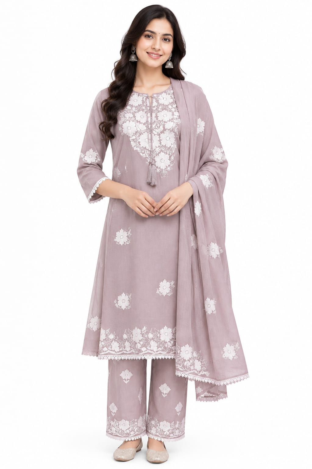 Kashmiri Kurti Set