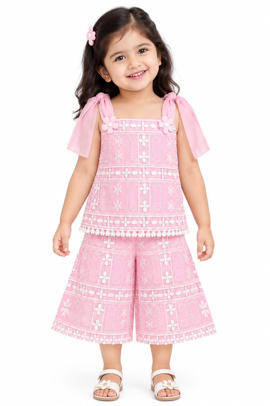 Kidswear girls 2 piece set embroidered
