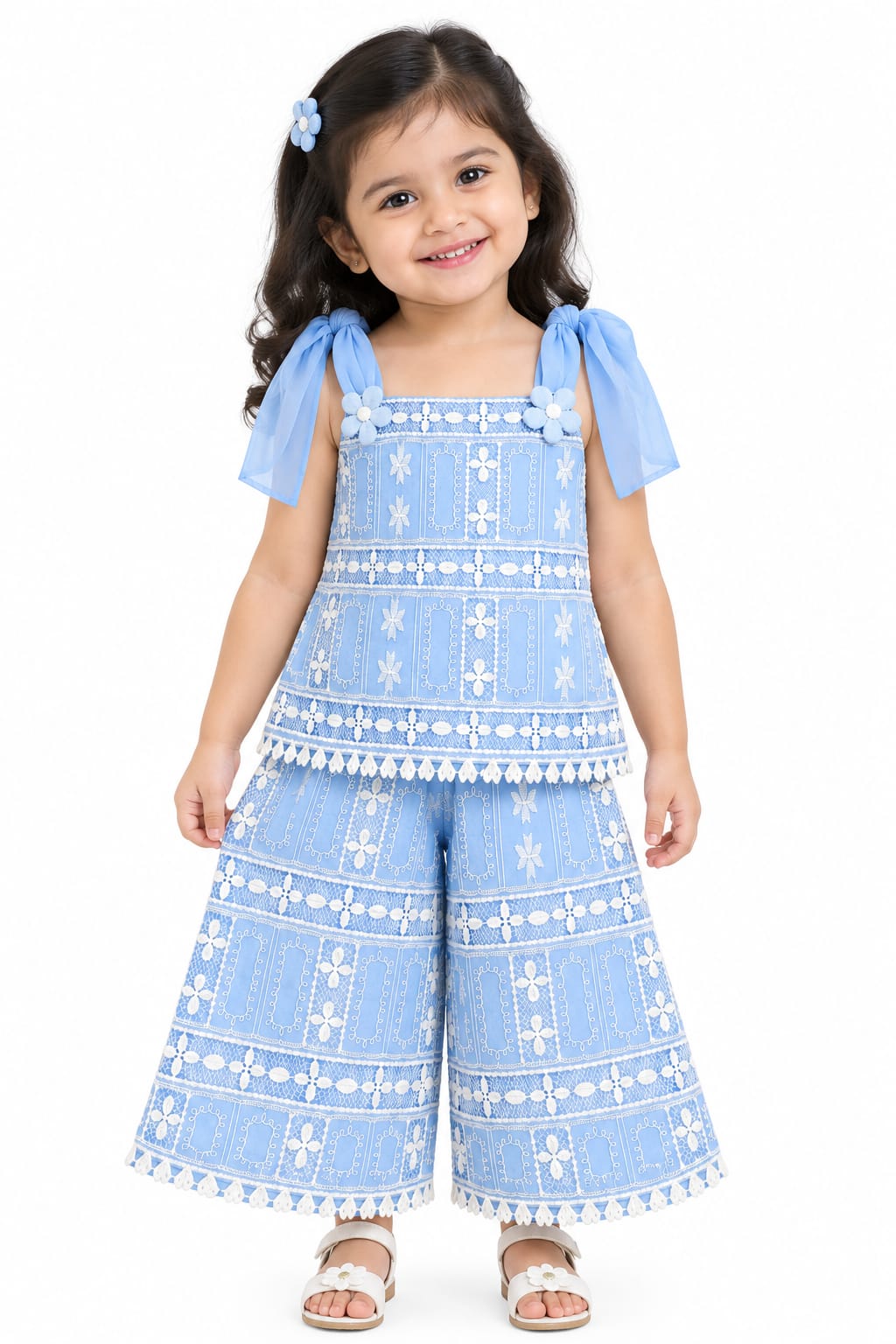 Kidswear girls 2 piece set embroidered